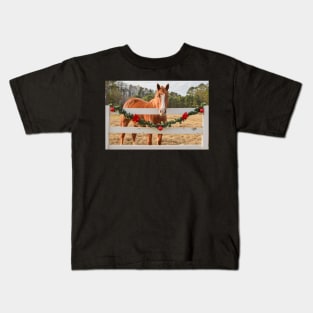 christmas horse Kids T-Shirt